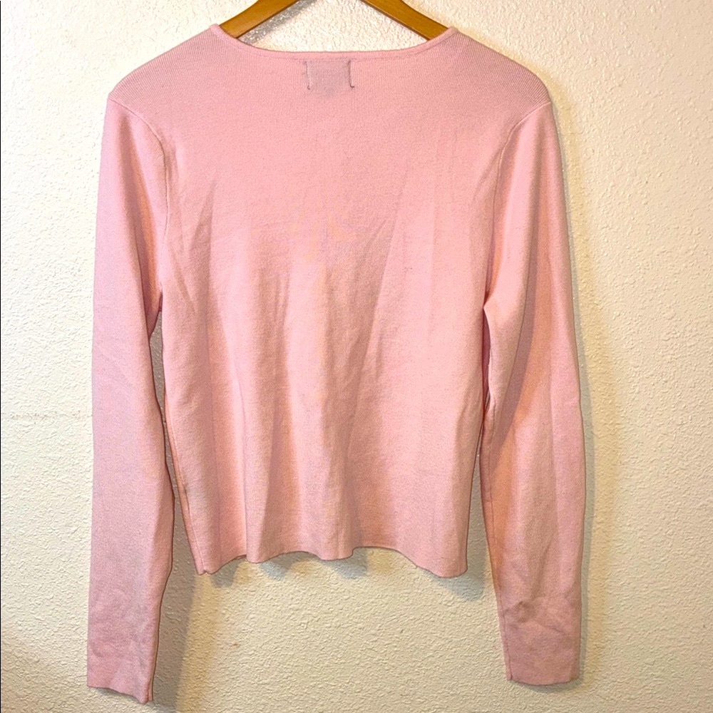 Pink Button-Up Cardigan - Picture 4 of 6